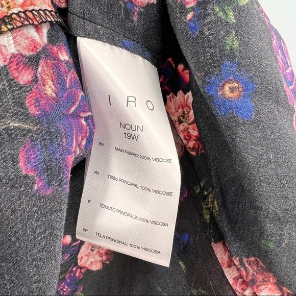 IRO Noun Floral Smock Blouse Size 34/US2 NWT - Picture 5 of 8